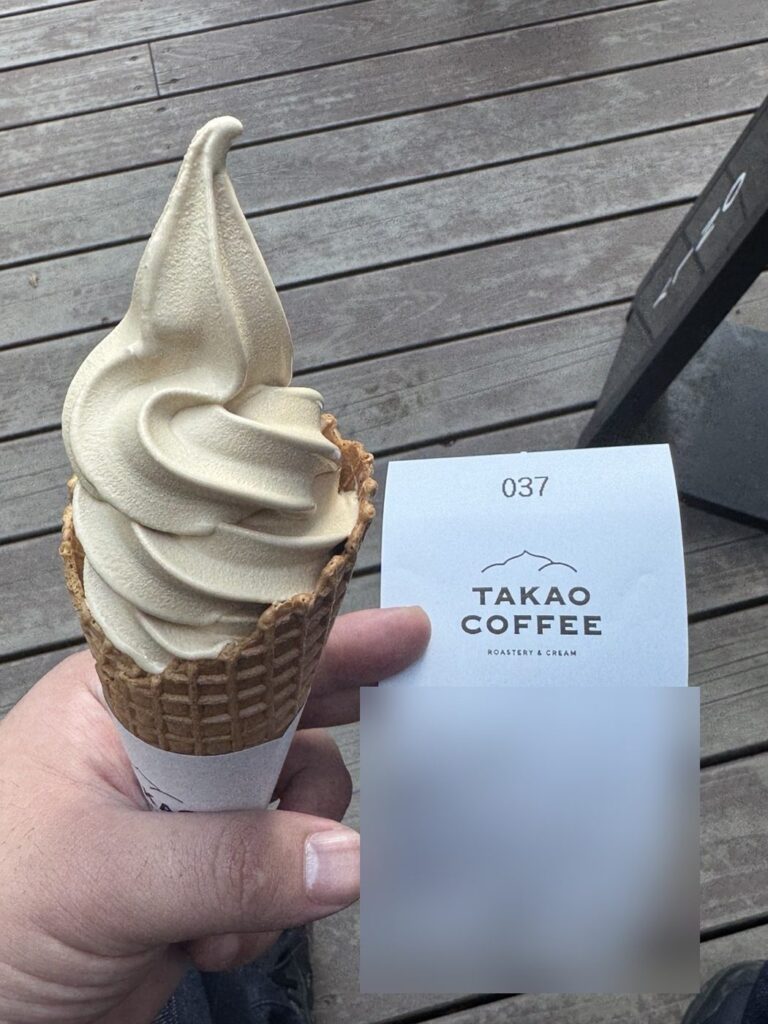 TAKAO COFFEEのエスプレッソソフトクリーム